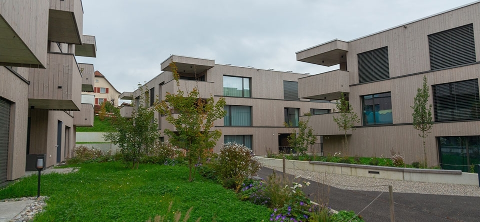 New residential development Weid with commercial space Starrkirch-Wil