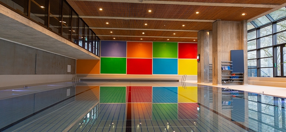 Refurbishment of the Pfaffechappe school building swimming pool  