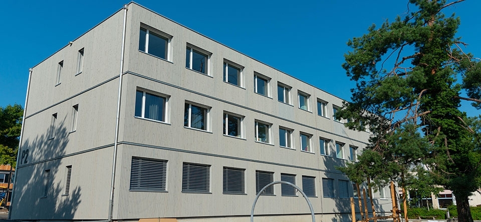 New temporary school building Triemli / In der Ey Zurich 